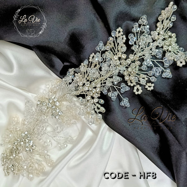 Bridal Hair piece code- HF8